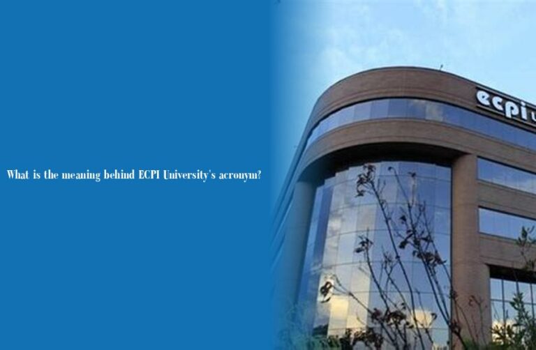What is the meaning behind ECPI University's acronym? - JobLoving ...